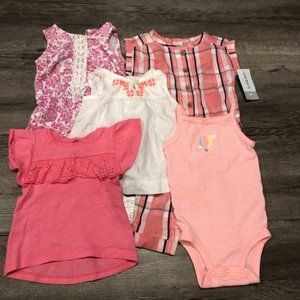 baby girl carters romper dress onesie lot 3 months